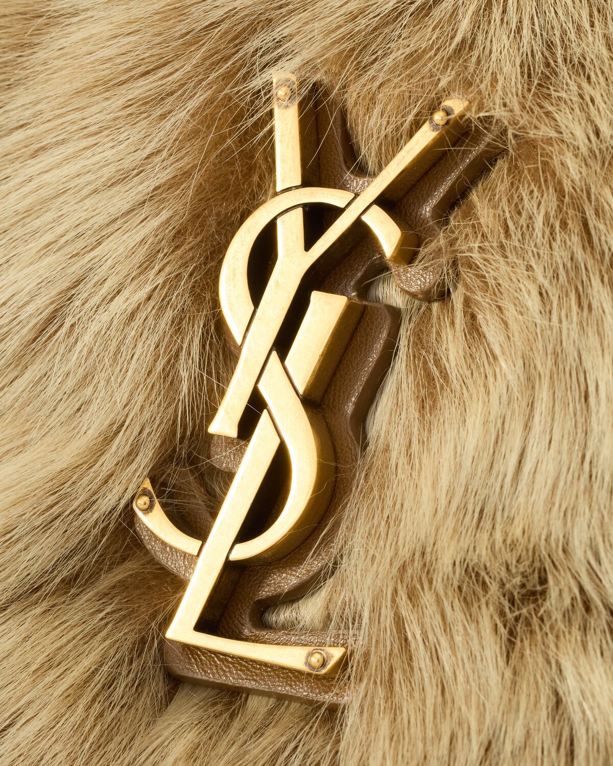 YSL Niki Large in Shearling - Image 6